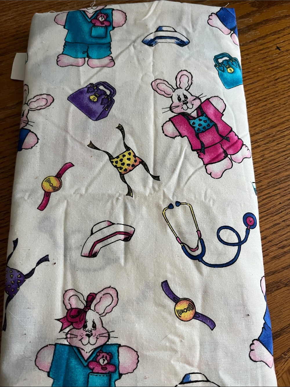 Medical bunny fabric